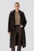 Fur Leopard Print Coat image
