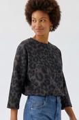 Leopard Print Soft Feel Scuba Top image