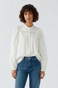 Blouse with Lace inserts image