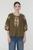 Caris Top in Khaki