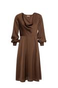 Coffee midi dress image