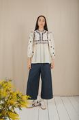 Rosa Blouse in Spring Greens