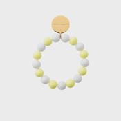 Vanessa Baroni flex Bracelet in white and butter yellow image