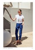 White T-shirt with colourful Los Angeles logo image