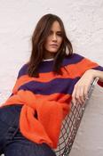 Dark Violet and Orange Sweater image