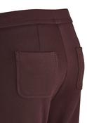 Chocolate brown trouser with back pocket detail image