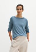 Knitted  Marino wool blue sweater