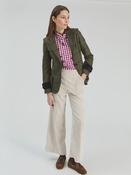Straight cut corduroy trousers in dusty beige/blush image