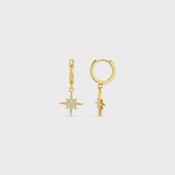 Starburst small hoop earring image