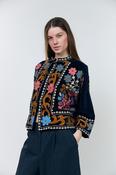 Exclusive velvet jacket featuring elaborate
