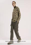Lime Grey and Taupe  Sweater