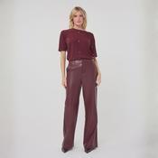 Merlot Vegan Leather Trouser image