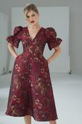 Callie Dress in Oxblood image