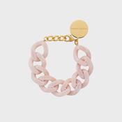 Flat chain bracelet in rose marble image