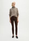 Alkea Brown Velvet Stretch Trouser image