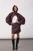 Military style mini skirt in brown image