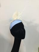 Blue and ivory teardrop