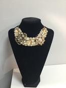 Gold, Pearl and Orange Small Collar