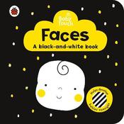 Baby Touch: Faces: a black-and white-book image