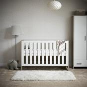 Obaby Nika Cot Bed - Grey Wash &amp; White image