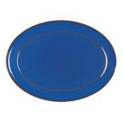 Denby Imperial Blue Oval Platter image