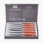 Wooden Handled Steak Knife Set 6 Piece image