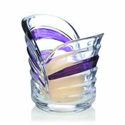 Purple Heart Pillar Candleholder 10cm High image