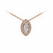 Rose Gold Marquise Cut Pendant image