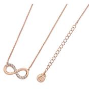 Part Stone Set Infinity Pendant Rose Gold image