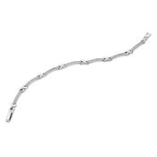 Tipperary Diamante X And Bar Bracelet Silver image