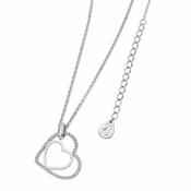 Floating Heart Pendant Silver image