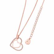 Rose Gold Floating Heart Pendant image