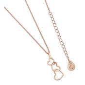 Triple Heart Drop Pendant Rose Gold image