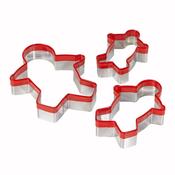 Set of 3 Stainless Steel Gingerbread Cutters image
