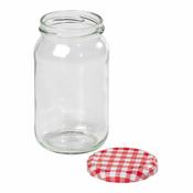 Round Preserving Gingham Jar &amp; Screw Lid 454G image