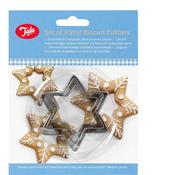 Set Of 3 Stainless Steel Star Cutters image
