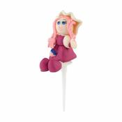 Pink Rag Doll Cake Topper image