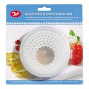 6 Piece Cutter Set with Plain and Crinkle Edge image