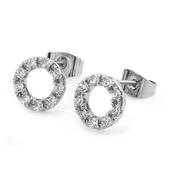 Forever Moon Earrings Silver by Tipperary Crystal image