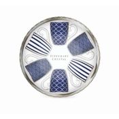 Tipperary Crystal Set of 6 Blue Stripe Mugs image