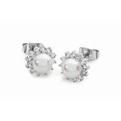 Tipperary Silver Antique Daisy Pearl Studs image
