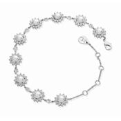 Tipperary Silver Antique Daisy Pearl Bracelet image