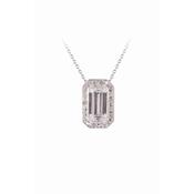 Tipperary Crystal Silver with Large CZ Pendant image