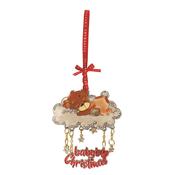 Tipperary Crystal Cloud Bear Christmas Decoration image