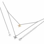 Tipperary Floating Pave Star Necklace Silver image