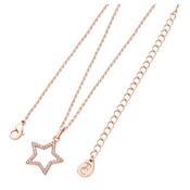 Star Pendant Open Rose Gold With CZ image