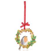 Tipperary Crystal Sparkle Robin and Wreath Dec image
