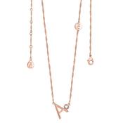 Tipperary Crystal Letter A Pendant Rose Gold image