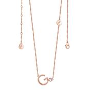Tipperary Crystal Letter G Pendant Rose Gold image
