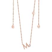 Tipperary Crystal Letter M Pendant Rose Gold image